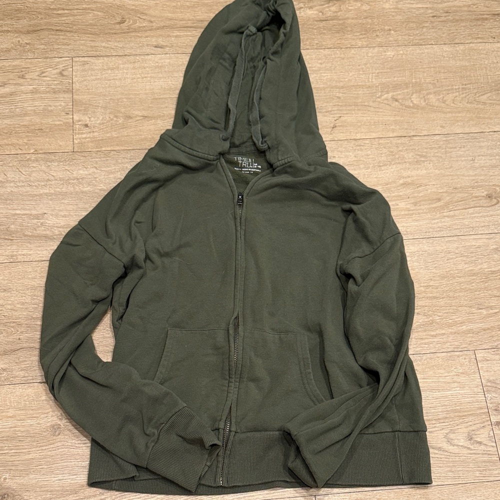 No Boundaries Olive Green Hoodie